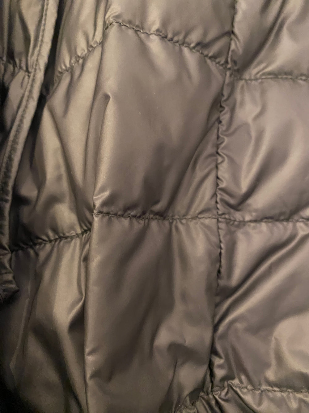 Pre Loved Moncler Khaki Down Filled Trench size 3 (fit uk14) (as new)