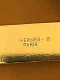 Hermes Collier de Chien Cuff in Black Leather with Gold Tone Studs