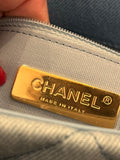 Pre Loved Chanel 19 in Quilted Ombré Blue Denim (new)