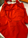 Pre Loved Hermes Red One Shoulder Swimsuit  - UK 8 (excellent)