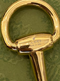 Gucci Gold Tone Horse Bit Lariat Chunky Chain Necklace