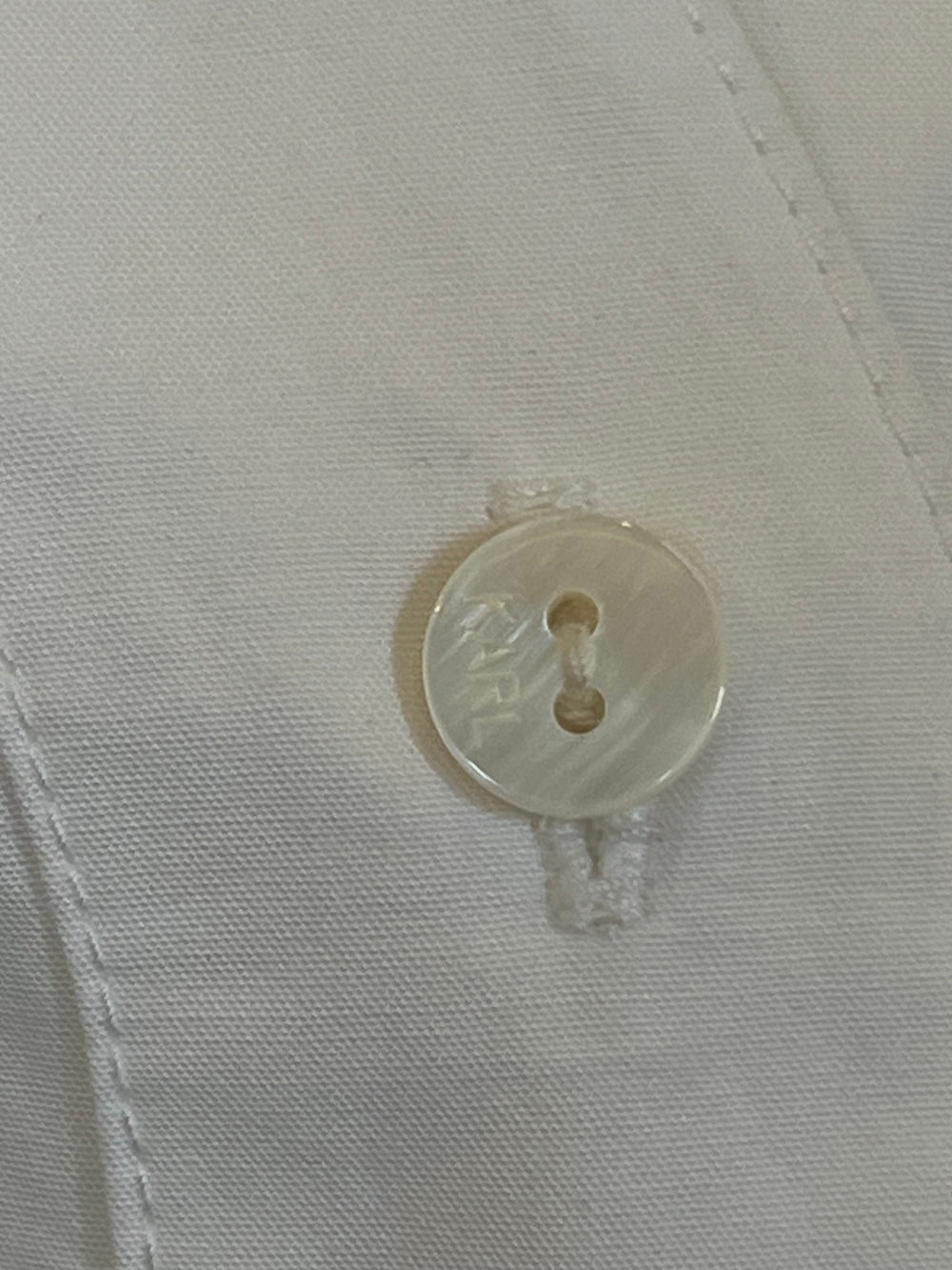 Pre Loved Karl Lagerfeld Ruffle Sleeve Top