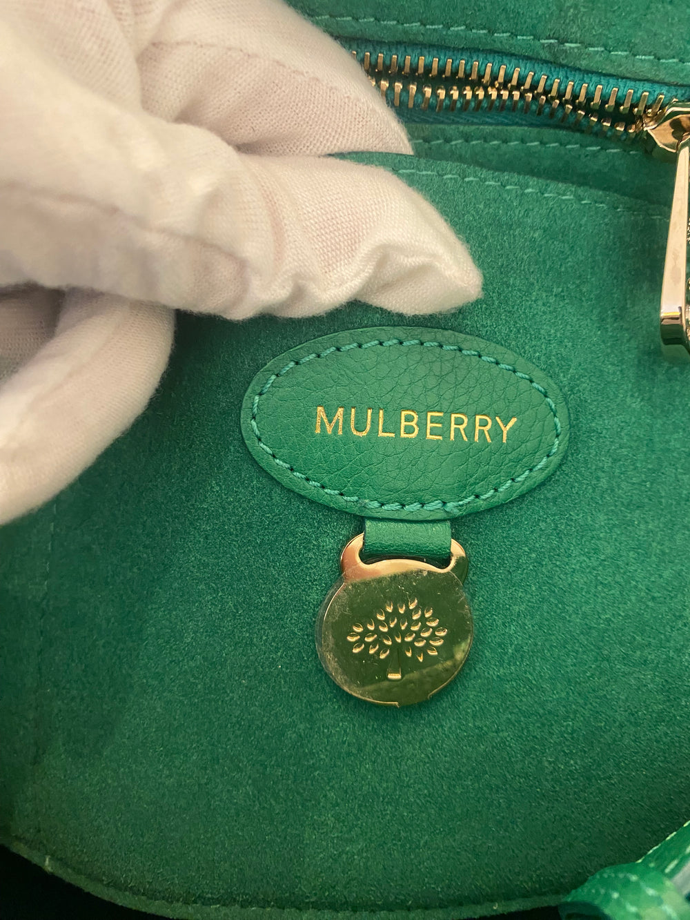 Pre Loved Mulberry Bayswater in Mulberry Jungle Green