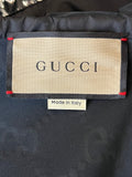 Pre Loved Gucci GG Metallic Bomber Jacket U.K.8 oversized (excellent)
