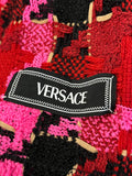 Versace Medusa Pink Tweed Blazer Suit IT 40 UK 8-10
