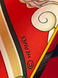 Pre Loved Hermes Cannes et Cannes 90cm silk scarf (excellent)