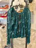 Vivienne Westwood Green Vintage Lace Trouser Suit UK10-12