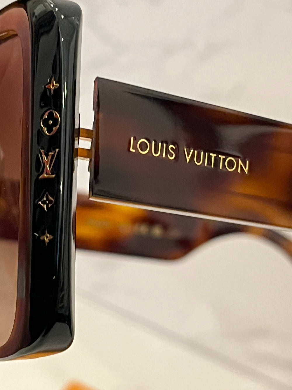 Pre Loved Louis Vuitton Square Tortoishell sunglasses (as new) Reserved