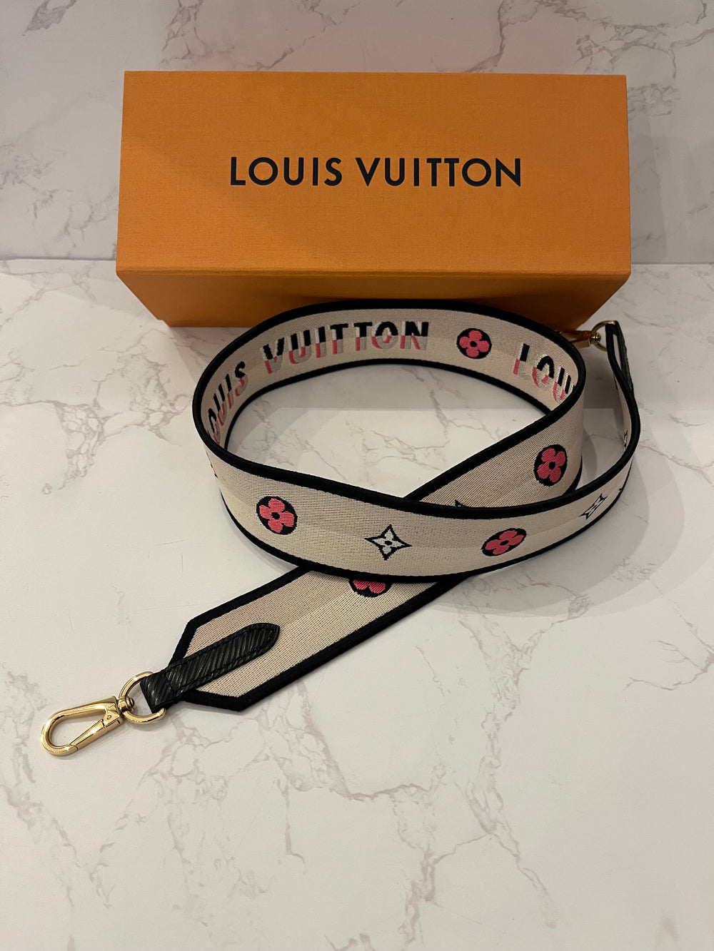 Pre Loved Louis Vuitton Logo Shoulder Strap **reserved S**