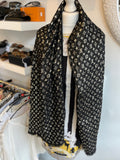 Louis Vuitton “So Glitter” Monogram Stole in Black & Gold