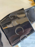 Pre Loved Gucci Rubber Logo Platform Slides UK 6 (excellent)