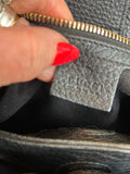 Pre Loved Vintage Gucci Leather Bag with Bamboo Handles