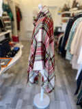 Burberry Tartan Wool Cape Size M
