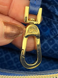 Pre Loved Longchamp Honore 404 Tote in Blue Leather