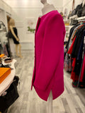 Balenciaga Fuchsia Wool Coat Size 40 uk12