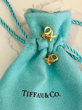 Preloved Tiffany & Co Paloma Picasso 18ct Gold Love & Kiss Earrings (excellent)