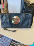 Pre Loved Mulberry Daria Clutch in black leather