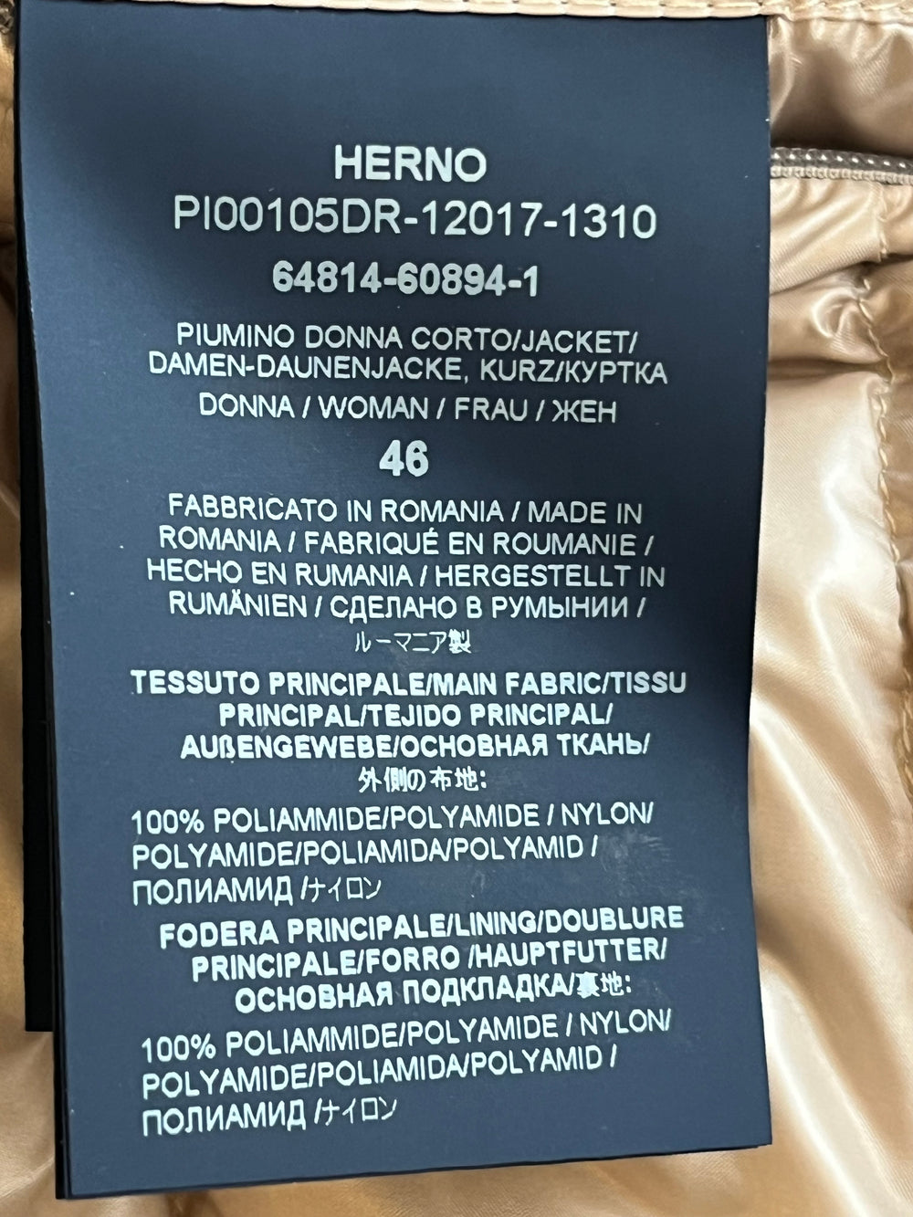 Pre Loved Herno Down Filled Jacket