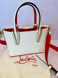 Pre Loved Christian Louboutin Cabata E/W Loubinthesky White Tote (as new)