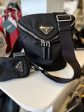 Pre Loved Prada Tessuto Nylon and Leather shouder bag