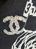Pre Loved Chanel Coco Embellished Black Sweatshirt Size S (relisted)