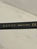 Pre Loved Gucci Oversized Black Aviator Sunglasses