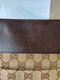 Pre Loved Gucci Messenger Bag in beige GG monogram canvas