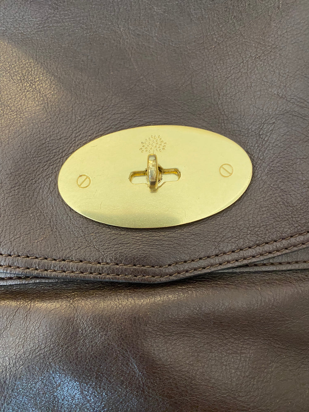 Pre Loved Mulberry Alexa in Chocolate Brown