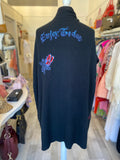 Pre Loved Zadig & Voltaire Embroidered Cashmere Shrug One Size (excellent)