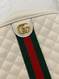 Pre Loved Gucci Trapunata White Mini GG Crossbody Bag (excellent) **reserved S**