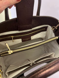 Pre Loved Aspinal of London Midi Tote in Metallic Grape (excellent)