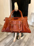 Pre Loved Chloe Edith Weekend Bag in Tan