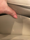 Pre Loved Balenciaga Hourglass Shoulder Bag in Cold Beige Leather