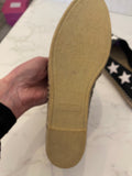 Pre Loved Saint Laurent Black Leather Stars Espadrilles UK 6 (NEW)