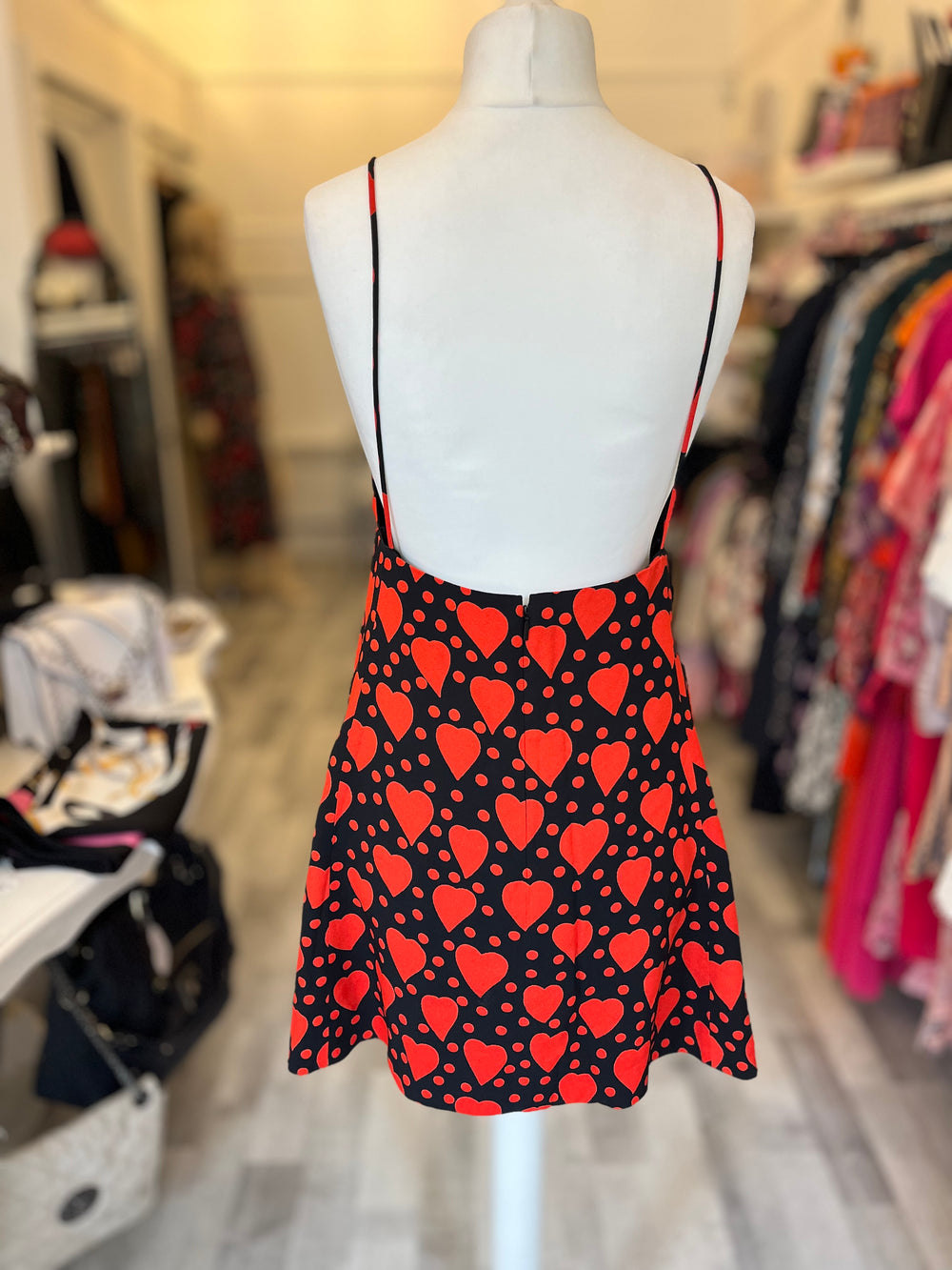 Pre Loved Saint Laurent Hearts Dress UK 14