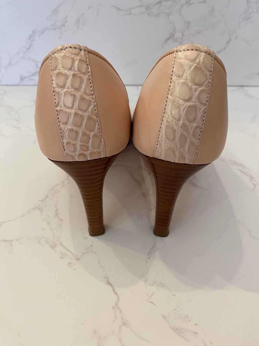 Pre Loved Chanel Ballet Pink Heels UK4