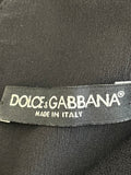 Dolce & Gabbana Black Ruched Dress IT42 UK 10