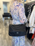 Pre Loved Chanel Ultimate Stitch Flap Messenger Bag Black Calfskin (excellent)
