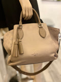 Pre Loved Louis Vuitton Mahina Haumea Bag in Two-Tone Beige