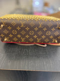 Pre Loved Collaboration Louis Vuitton Monogram & Christian Louboutin Studded Shopping Bag