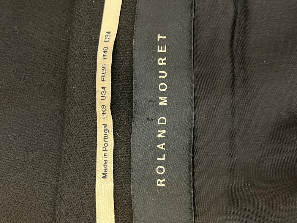 Pre Loved Ronald Mouret Black Fitted Cocktail Dress size UK8