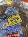 Pre Loved Christian Dior Miss Diorella Sarong in Denim Print