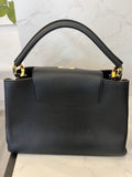 Pre Loved Louis Vuitton Capucines Bag in Black Tourillon Leather (Pristine) Gold Tone Hardware