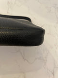 Pre Loved Longchamp Black Leather Pochette (excellent)