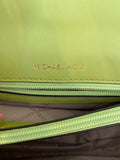 Pre Loved Michael Kors Soho  Studded Handbag in Green Leather (excellent)