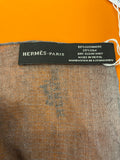 Hermes Cashmere & Silk Ombre Shawl in Rust & Blue