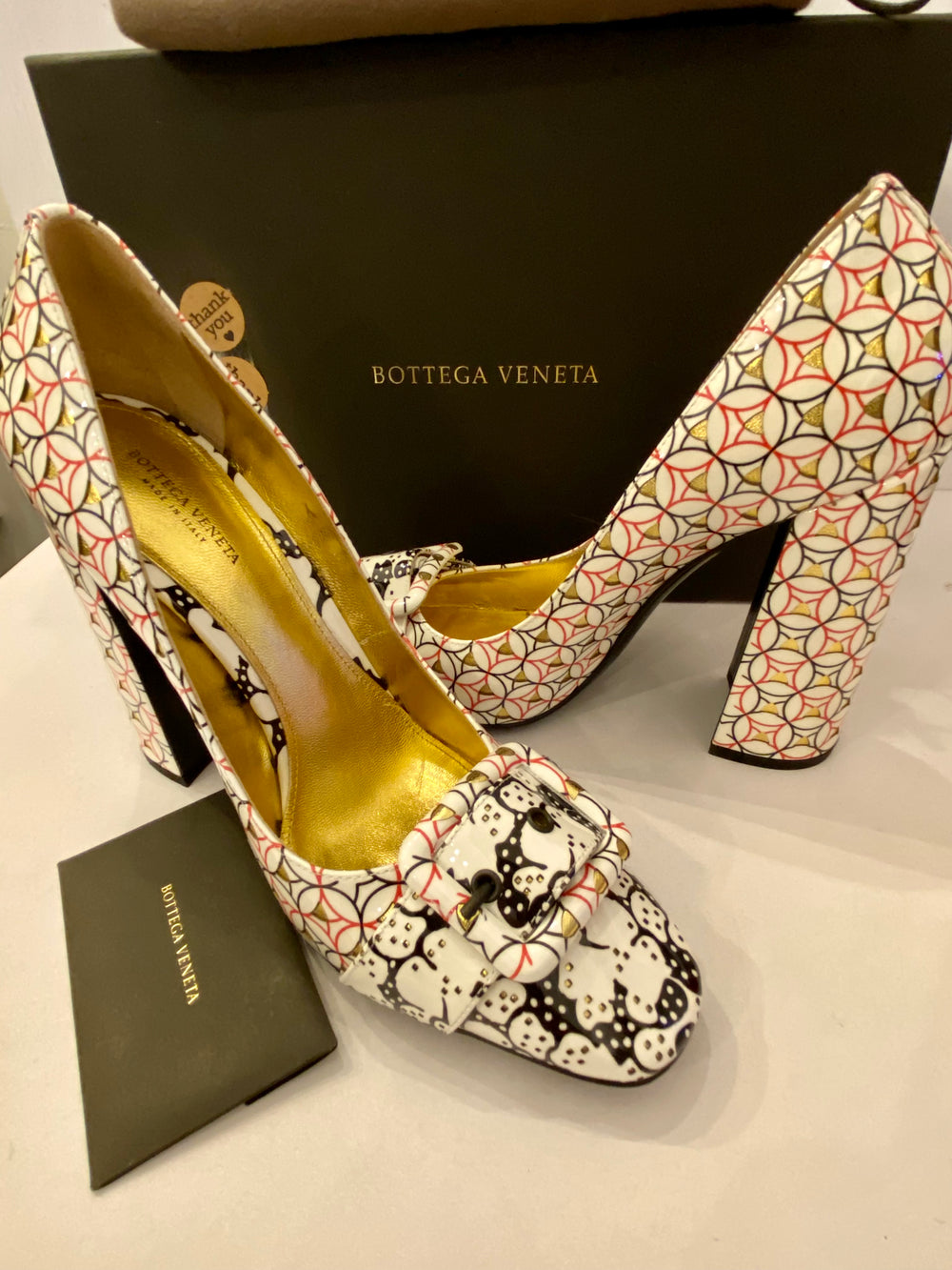 Bottega Veneta Block Heel Shoes UK 5- new