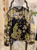 Pre Loved Erdem Silk Floral Blouse uk14 (excellent)