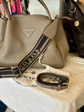 Pre Loved Prada Argilla Vitella Daino leather bag - Excellent