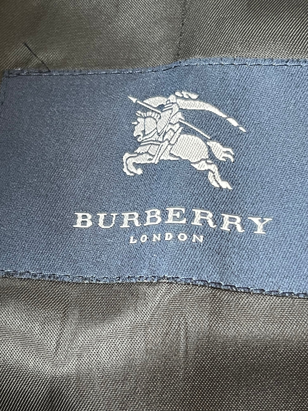 Pre Loved Burberry Black Wilo Coat Silver Toggles UK8